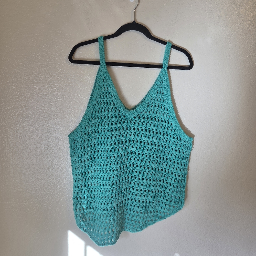 Free People Beach Cotton Knit Tank Size Large